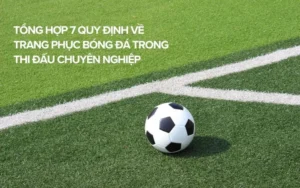 Quy Định Về Trang Phục Bóng Đá Theo Tiêu Chuẩn Và Yêu Cầu Chính Thức